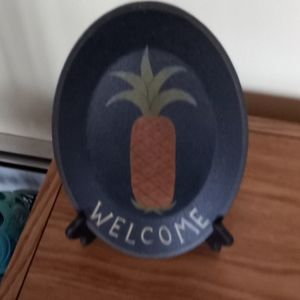 Pineapple Welcome Platter Decor